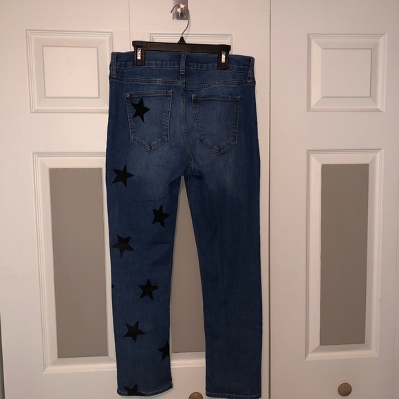 SOLD jeans with black stars - Picture 2 of 3